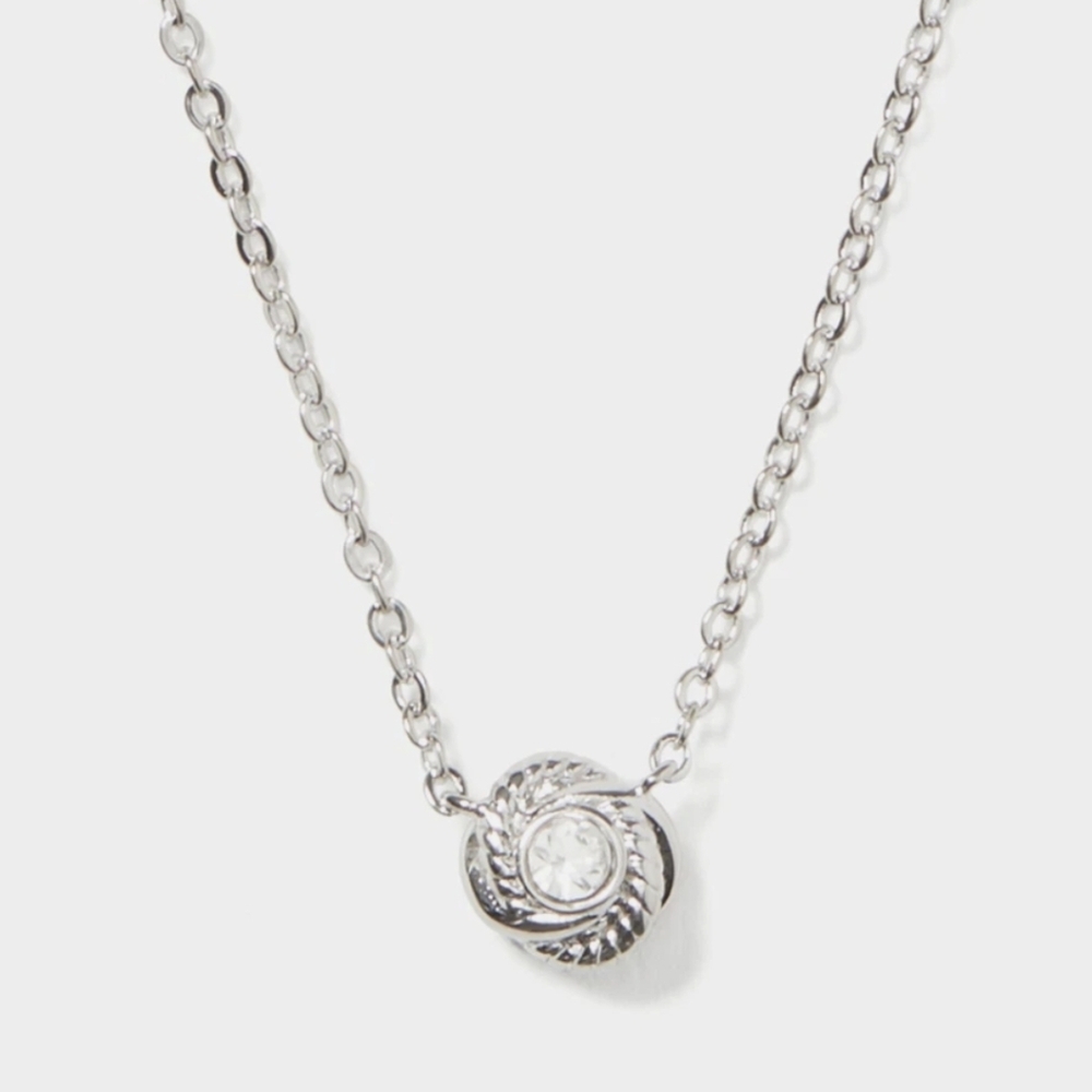 kate spade Infinity & Beyond Silver Knot Necklace